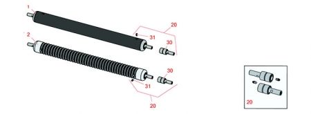 Greensmaster 1600 Models 4035, 04056 & 04060 Rollers