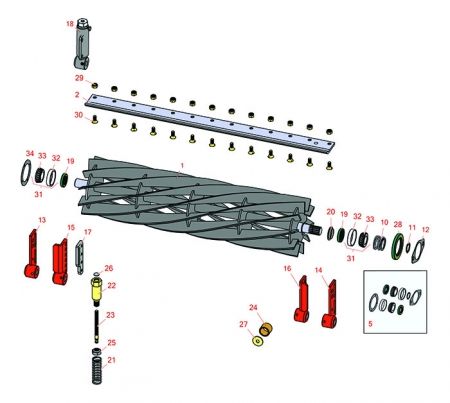 1672D & 1684D Cutting Unit Parts 