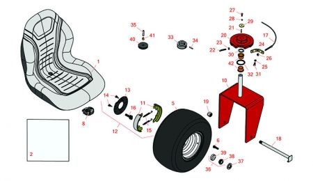 Toro Greensmaster 300,3000 Rear Wheel & Seat