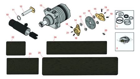 Toro Greensmaster 300,3000 Hydraulic Motor & Cylinder