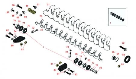 5" Reels - Models 03621, 03623, 03634 & 03635 rear Roller Brush 