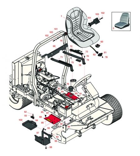 Model 03170 Battery - Seat 