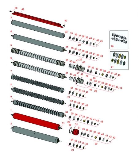 Reelmaster 335-D 3500-D, 4000-D, 4500-D   Rollers