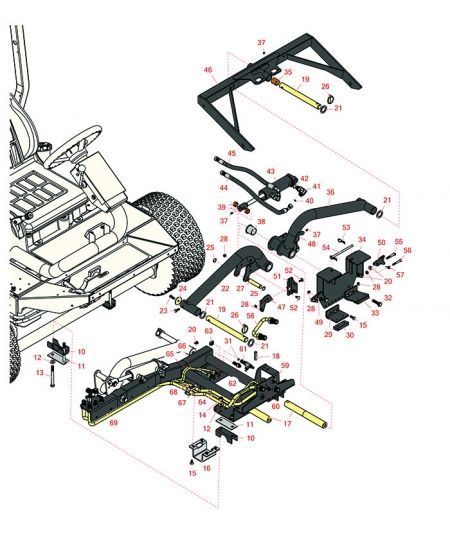  Carrier Frame- Groundsmaster 3500-D- 3500-G , 3505-D