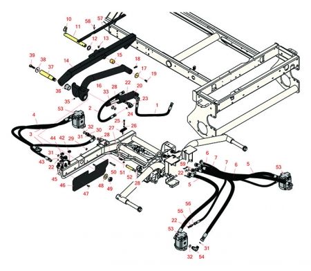  Rear Lift & Motors -Groundsmaster 3500- D , 3505-G , 3505-D