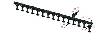  Sand Pro 3040- 5040 Weeder Tine Toolbar