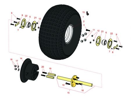 Toro Sand Pro 2020 Front Wheel & Steering