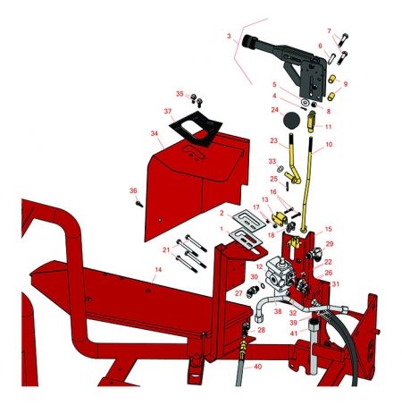 Toro Sand Pro 2020-3020 Hand Brake & Hydraulic Valve