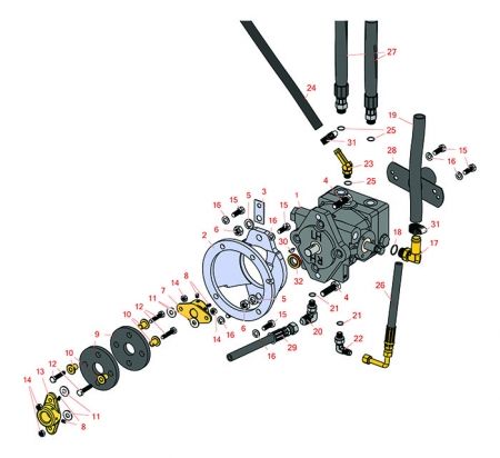 Toro Sand Pro 2020 -3020  Hydraulic Pump