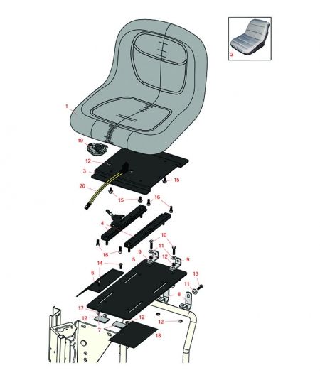 Toro Sand Pro 2020 Seat