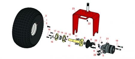 Toro Sand Pro 3020 Front Wheel