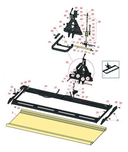 Toro Sand Pro 3040 Drag Mat Carrier