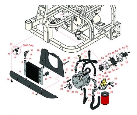 Toro Sand Pro 3040 Hydraulic Pump and Coupling