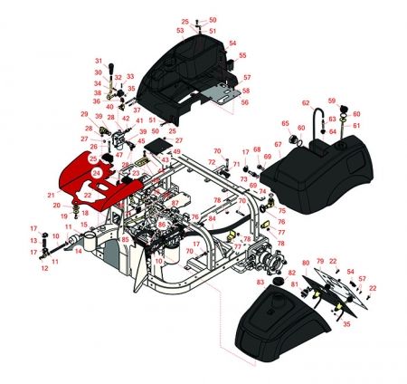 Toro Sand Pro 3040 Lift Valve, Hydraulic, and Fuel Tanks