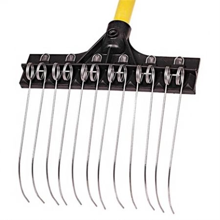 Groundskeeper II Shrub Rake 9in Green