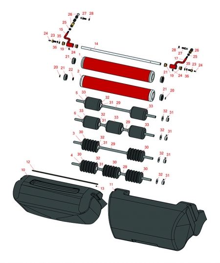 3150-Q Pull Frame Rollers