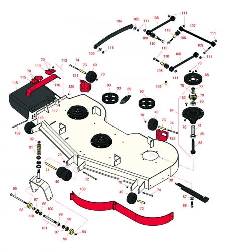 7500-D Zero-Turn Mower with 72in Deck - Model 74072