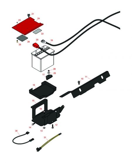 Reelmaster 3550-D Battery & Seat