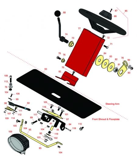 Reelmaster 3550-D Front Platform & Steering