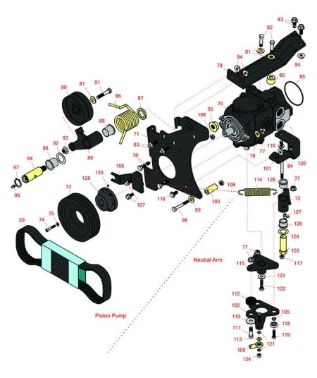 Reelmaster 3550-D Hydrostat & Neutral Arm