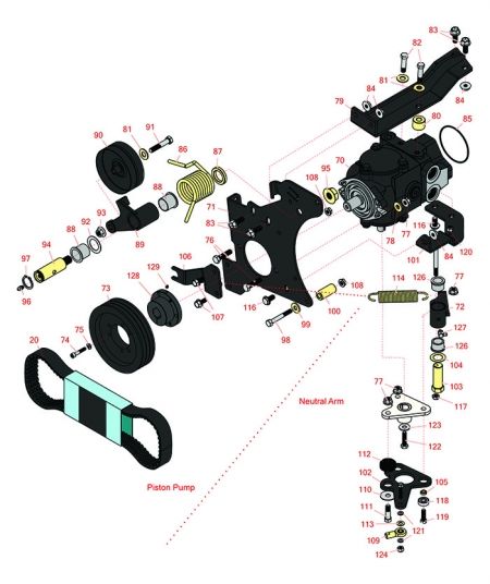 3555-D Hydrostat & Neutral Arm