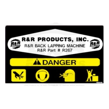 DECAL - WARNING W/PART NO. R267