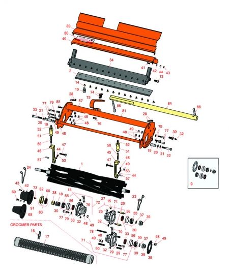 Jacobsen LF-100, LF123, LF128,  Reel & Bedknife