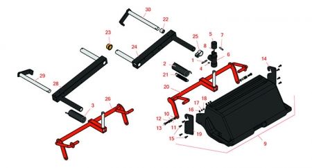  LF-100,LF123, LF128  Grass Basket & Frame