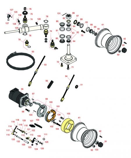 Model 04510 Front & Rear Wheels