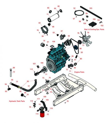 Engine Mounting, Intake & Exhaust