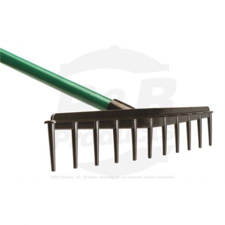 BUDGET BUNKER RAKES WITH GREEN HANDLE Set/12