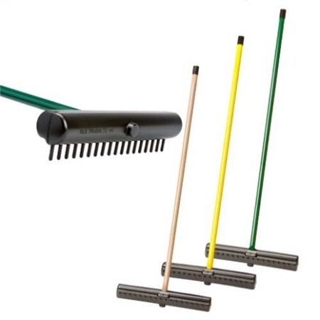 Premium Bunker Rakes with 48" Handle Set/6