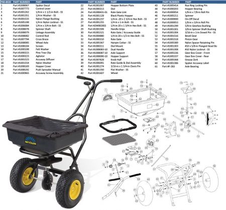 P60-8020 Parts Schematic 