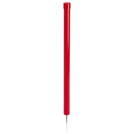 PVC HAZARD MARKER WITH SPIKE - 24 IN RED