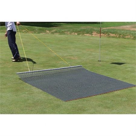 6' Wide X 4' Long Galvanised Steel  Drag Mat with Steel tow Chain and Handlebar with grips   20kg 