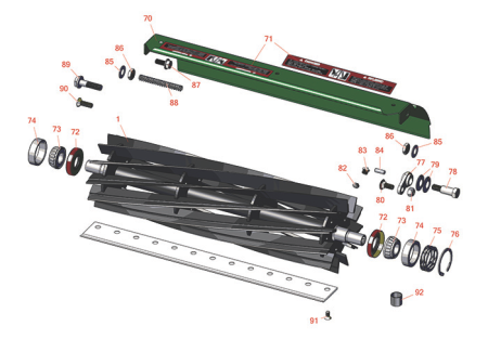 6080A Cutting Unit Parts 