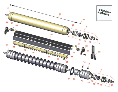 6700A Reel Mower Rollers