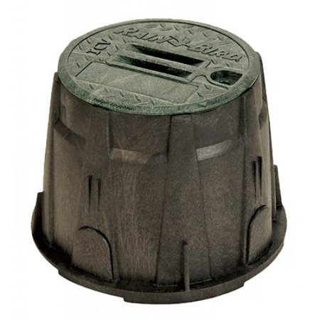 Rain Bird 10" Round Valve Box w/Green Locking Lid