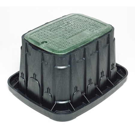  Rain Bird 12" Std Valve Box w/Green Lid