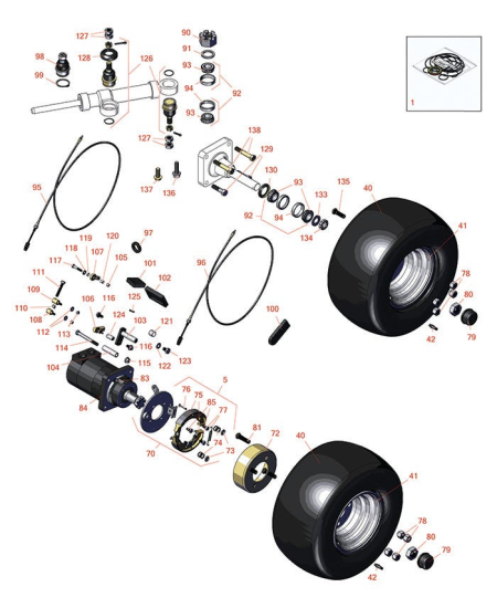 TriFlex 3420 Wheel & Brakes