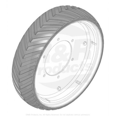 Wheel Kit - 4x16 Semi-Pneu  Replaces 150304