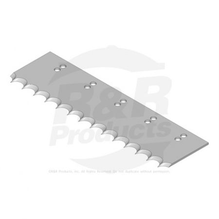 CUT-OFF BLADE - 12" CUT  SERRATED . (14" LONG)