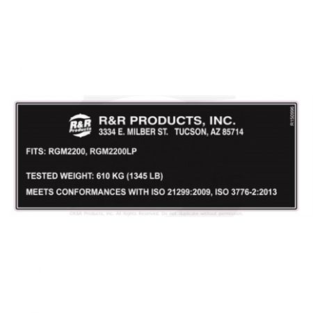 DECAL- Replaces Part Number 150996