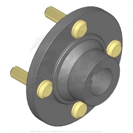 HUB-WHEEL C/W Studs  Replaces  151377 & 18-3209