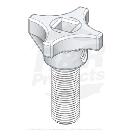 KNOB-BED KNIFE ADJ  Replaces  2000125