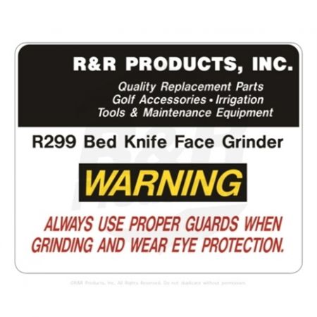 DECAL- Replaces Part Number 299-1