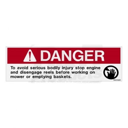 DECAL-DANGER  Replaces  3001235