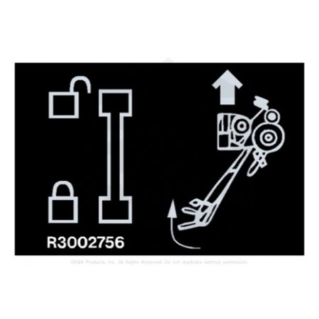 DECAL-CLUTCH HANDLE  Replaces  3002756