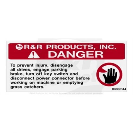 DECAL-DANGER ELECTRIC UNITS Replaces  3005144