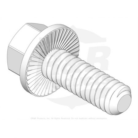 BOLT-1/4-20 X 3/4 SERR HEX FLANGED  Replaces  3234-33